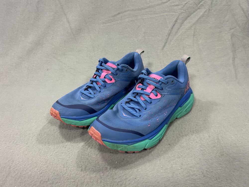 Hoka One One Challenger ATR 6 Shoes Womens Size 7.5B Blue Trail Running Hiking